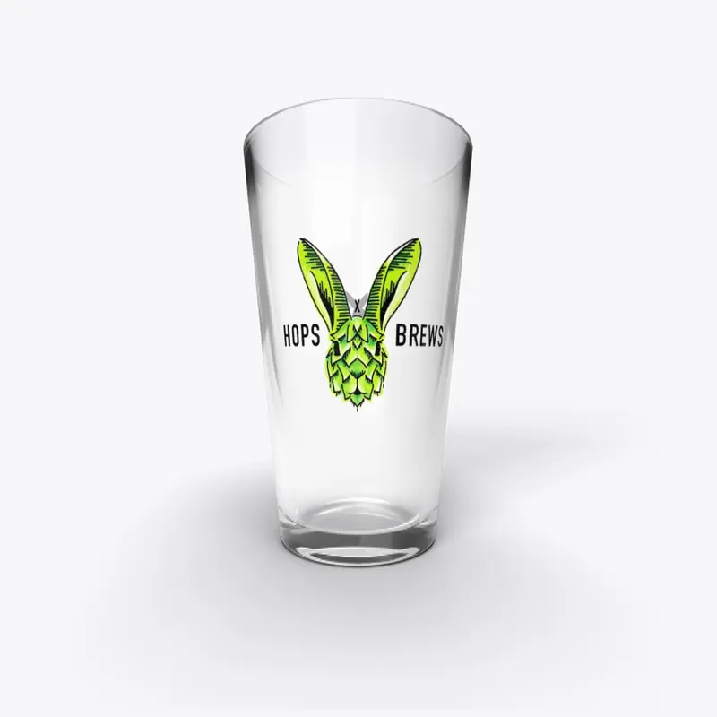 Hops X Brews Pint Glass